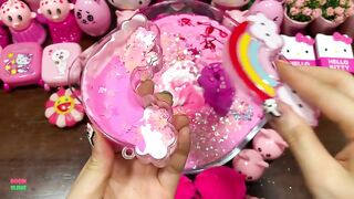 Festival of PINK Piping !! Mixing Random Things Into Slime !! Satisfying Slime Smoothie #783