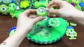 Festival of Green !! Mixing Random Things Into Homemade Slime !! Satisfying Slime Smoothie #781