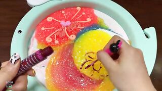 Festival of Colors! Flower Slime! Mixing Floam and Glitter Into Slime! Satisfying Slime Smoothie#777