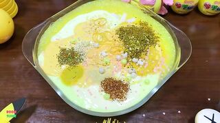 Festival of YELLOW !! Mixing Random Things Into Homemade Slime !! Satisfying Slime Smoothie #776