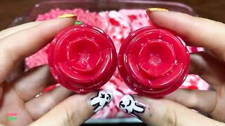 Festival of RED Colors !! Mixing Random Things Into Homemade Slime !! Satisfying Slime Smoothie #768