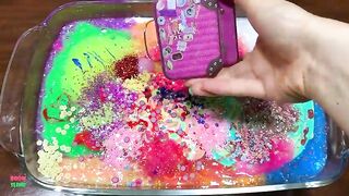 Festival of Colors! Mixing Random Things Into Slime! Piping Bags Slime! Satisfying Slime Smooth #765
