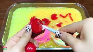Festival of Colors !! Mixing Makeup and Glitter Into Slime !! Satisfying Slime Smoothie #761