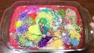 Festival of Gradient Colors !! Mixing Random Things Into Slime !! Satisfying Slime Smoothie #757