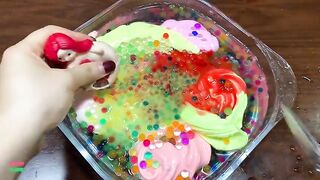 Festival of Colors !! Mixing StressBalls Into Clear Slime !! Satisfying Slime Smoothie #756