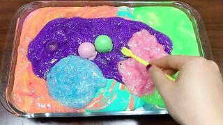 Festival of Colors !! Mixing Random Things Into Fluffy Slime !! Satisfying Slime Smoothie #746
