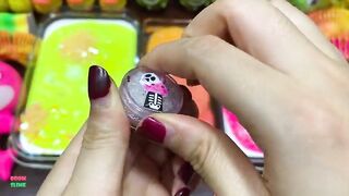 Festival of PINK - ORANGE - YELLOW ! Mixing Random Things Into Slime! Satisfying Slime Smoothie #744