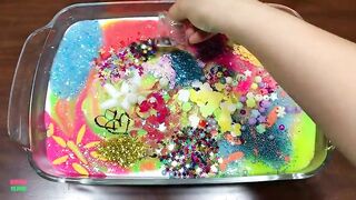Festival of Colors !! Mixing Random Things Into Slime !! Satisfying Slime Smoothie #735