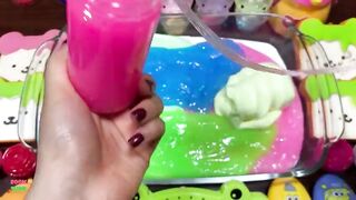 Festival of Colors !! Mixing Random Things Into Glossy Slime !! Satisfying Slime Smoothie #733