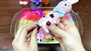 Festival of Colors !! Mixing Random Things Into Glossy Slime !! Satisfying Slime Smoothie #732