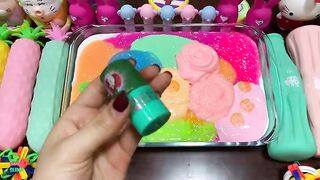 Festival of Colors !! Mixing Random Things Into Slime !! Satisfying Fluffy Slime Smoothie #729