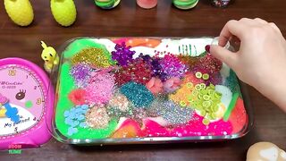 Festival of Colors ! Mixing Random Things Into Store Bought Slime ! Satisfying Slime Smoothie #716