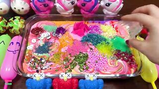 Relaxing with Balloons and Piping Bags!Mixing Random Things Into Slime!Satisfying Slime Smoothie 706