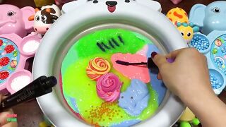 Festival of Colors !! Mixing Random Things Into Slime Satisfying !! Slime Smoothie #705