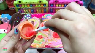 Relaxing with Piping Bags !! Mixing Random Things Into Slime !! Satisfying Slime Smoothie #664