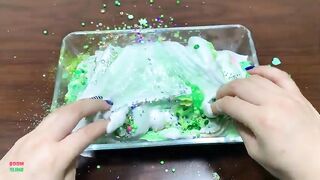 GREEN SLIME || Mixing Random Things Into Glossy Slime || Satisfying Slime Videos || Boom Slime