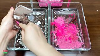 PINK Vs WHITE || Mixing Makeup Into Clear Slime Special Series #11| Perfect Slime Sound | Boom Slime