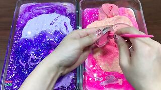 PURPLE Vs PINK |Elsa and Hello Kitty |Mixing Random Things Into Slime |Perfect Slime Sound