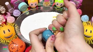 Mixing Makeup and Glitter Into Fluffy Slime !Satisfying with Balloons !Perfect Slime Sound