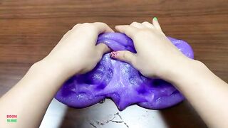 Making Violet Glitter Slime ! Satisfying with One Piece Anime ! Perfect Slime Sound ! Boom Slime