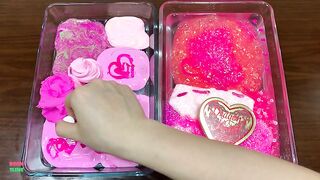 PINK || Mixing Makeup and Floam Into Clear Slime || Relaxing with Hello Kitty Slime || Boom Slime
