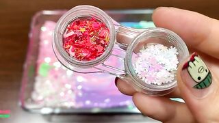 Mixing Floam and Glitter Into  Slime || Relaxing Slime Videos || Boom Slime