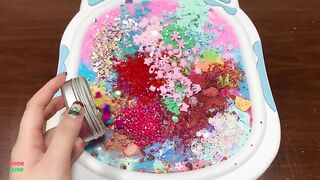 Special Series BLUE and PINK || Mixing Random Things Into HOMEMADE Slime || Most Satisfying Slime