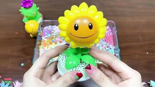 Special Series #PLANT Vs #ZOMBIES || Mixing Random Things Into Fluffy Slime || Boom Slime