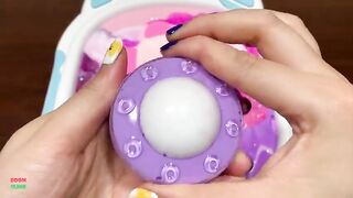 Special Series #PRINCESS Vs Barbie| PINK Vs VIOLET|Mixing Makeup and Glitter Into Store Bought Slime