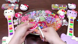 Special Series #PINK Hello Kitty Slime || Mixing Too Many Things Into Slime || Most Satisfying Slime