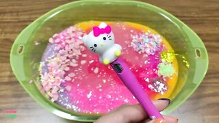 Special Series PINK Hello Kitty #3|| Mixing Random Things Into Slime || Most Satisfying Slime