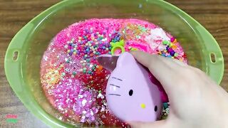 Special Series #PINK Hello Kitty || MIXING TOO MANY THINGS INTO SLIME || #BoomSlime