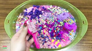 Special Series PINK Vs VIOLET || MIXING RANDOM THINGS INTO SLIME || BOOM SLIME