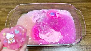 Special Series #PINK Hello Kitty || Heart Slime || MIXING TOO MUCH THINGS INTO SLIME || BOOM SLIME