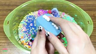 MIXING TOO MUCH BEADS AND GLITTER INTO CLAY AND HOMEMADE SLIME || RELAXING WITH SLIME VIDEO