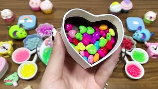 MIXING TOO MANY THINGS INTO NEW HOMEMADE SLIME AND GLOSSY SLIME| BIG HEART SLIME | RELAXING SLIME