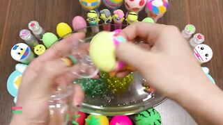 MIXING CLAY AND GLITTER INTO CLEAR SLIME || SLIME SMOOTHIE || MOST RELAXING SATISFYING SLIME VIDEOS