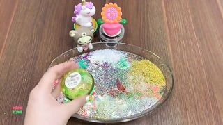 MIXING MAKEUP AND GLITTER INTO CLEAR SLIME || MOST SATISFYING SLIME VIDEOS