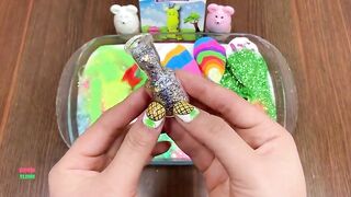MIXING UNICORN CLAY & GLITTER AND MAKEUP INTO GLOSSY SLIME || MOST SATISFYING SLIME VIDEOS