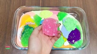 MIXING SOFT CLAY INTO ALL MY SLIME || UNICORN COLOR || MOST RELAXING SATISFYING SLIME VIDEOS