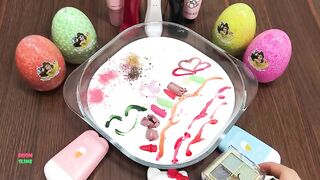 MIXING MAKEUP AND FLOAM SLIME INTO GLOSSY SLIME || MOST SATISFYING SLIME VIDEOS