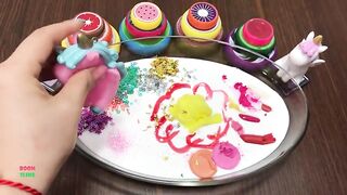 MIXING MAKEUP AND SOFT FLOAM INTO GLOSSY SLIME || MOST SATISFYING SLIME VIDEO