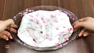 MIXING MAKEUP AND FLOAM INTO GLOSSY SLIME || RELAXING SPECIAL || WONDERFUL SLIME