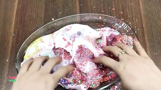 MIXING RANDOM THINGS INTO CLEAR SLIME || PINK COLOR || WONDERFUL SLIME