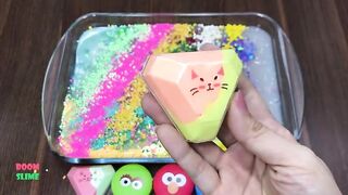 MIXING RANDOM THINGS INTO STORE BOUGHT SLIME || TROPICAL COLORS || WONDERFUL SLIME