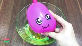 MAKING SLIME WITH FUNNY BALLOONS, LIP BALM AND SLUSHIE BEADS || FRESH COLOR FOR RELAXING