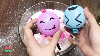 MIXING RANDOM THINGS INTO FLUFFY SLIME || SPECIAL EMOTION BALLOONS || WONDERFUL SLIME