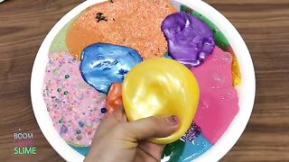 MIXING OLD SLIME WITH RANDOM THINGS FROM BALLOONS | BIG BOOM CRUNCHY