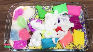 MAKING SLIME WITH CLAY BAGS AND STORE BOUGHT SLIME | RELAXING GLOVES