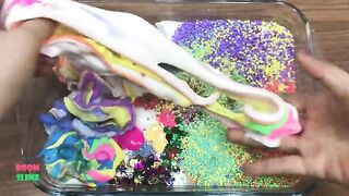 MIXING RANDOM THINGS INTO GLOSSY SLIME | SLIME SMOOTHIE | BOOMSLIME